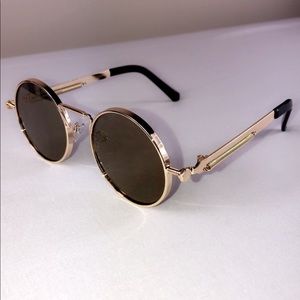 UNIQUE! Brown and gold sunglasses SO PRETTY!